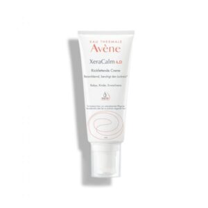 Tube mit rückfettender Creme von Avène, geeignet für trockene Haut, beruhigt Juckreiz.