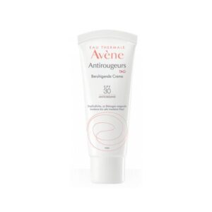 Tube mit beruhigender Creme von Avène, SPF 30, für empfindliche und trockene Haut.