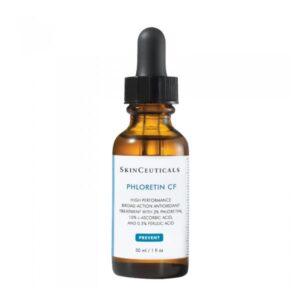 Braune Glasflasche mit Pipette, enthält Hautpflege-Antioxidans Phloretin CF von SkinCeuticals, 30 ml.