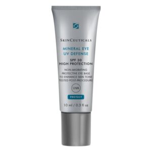 Sonnenschutz für die Augen in einem 10 ml Silber-Tube mit blauer Beschriftung und SPF 30.